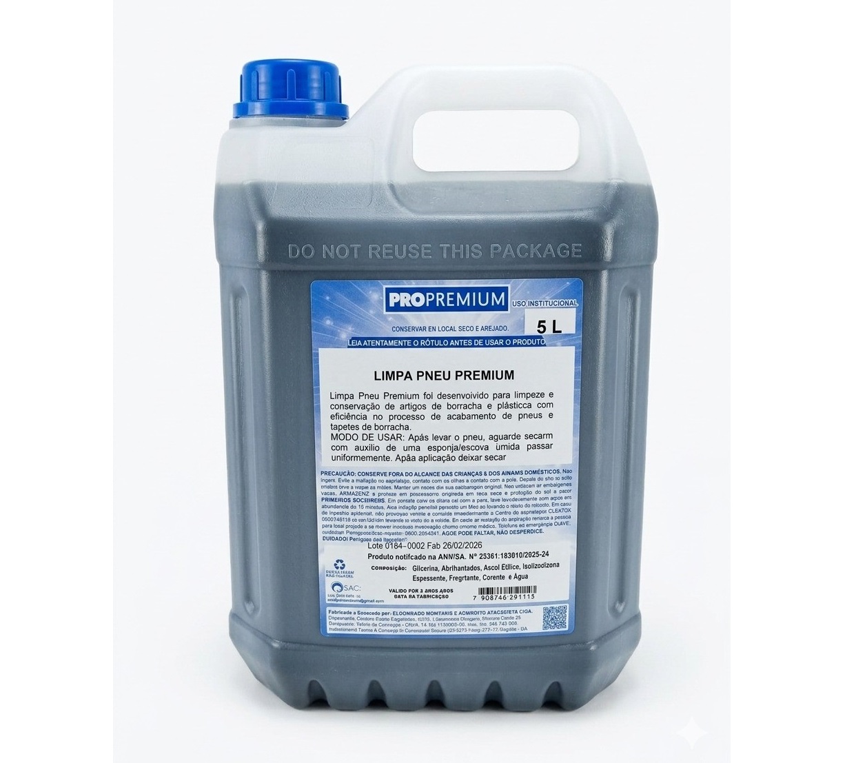 LIMPA PNEU PREMIUM 100 5LT PROPREMIUM