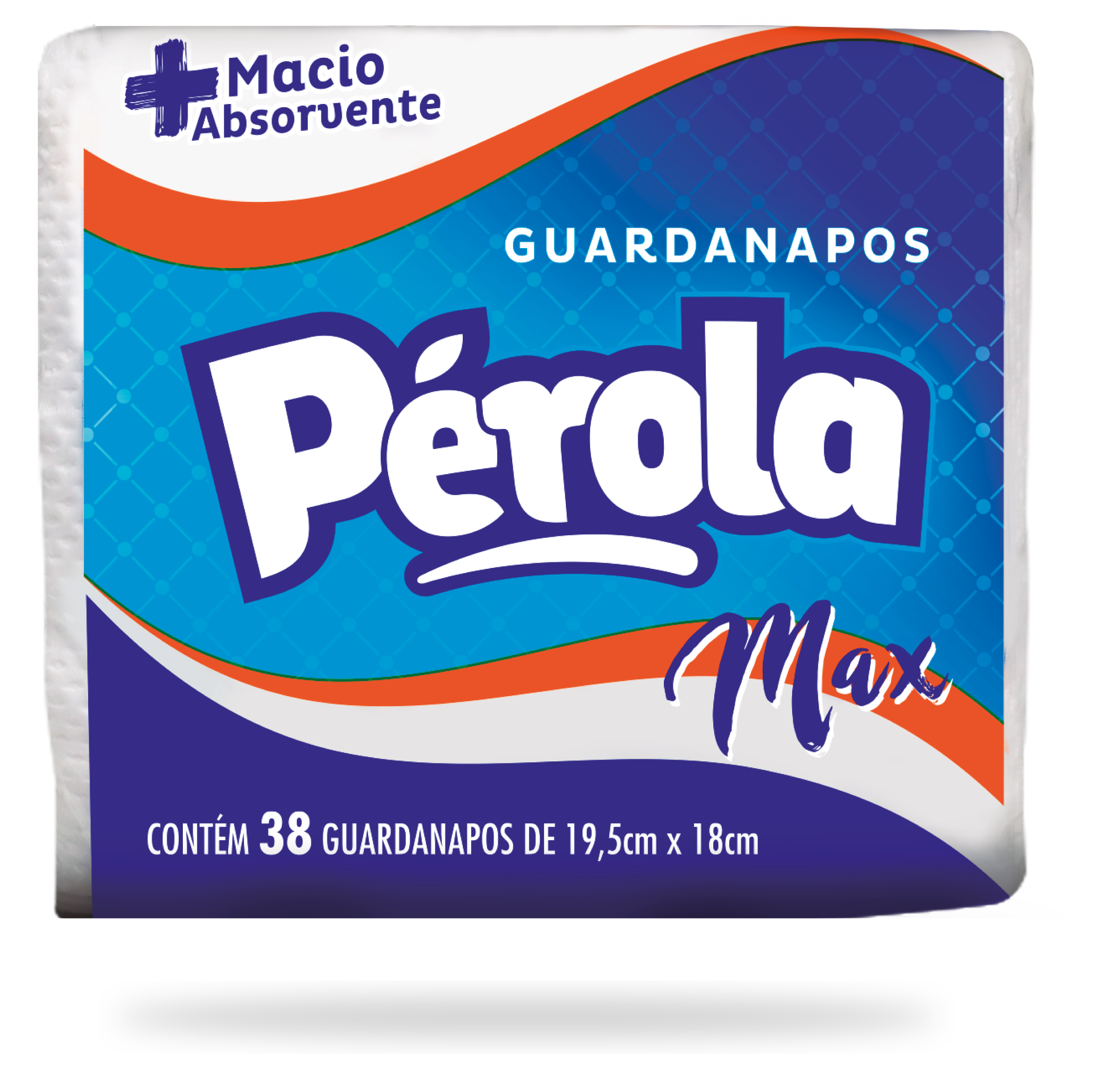 GUARDANAPO PEROLA MAX 19,5X18CM C/38FLS