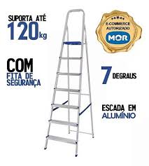 ESCADA DE ALUMINIO MOR 7 DEGRAUS