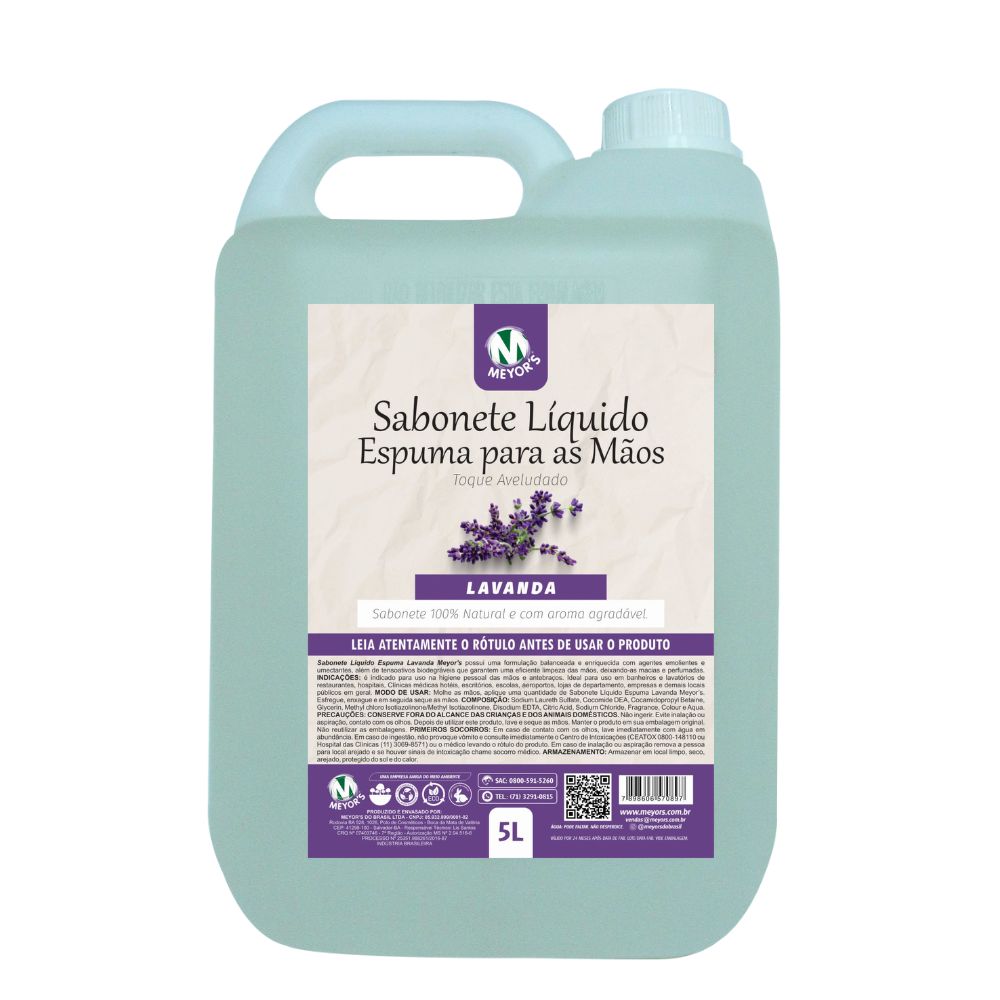 SABONETE ESPUMA MEYORS 5LT LAVANDA