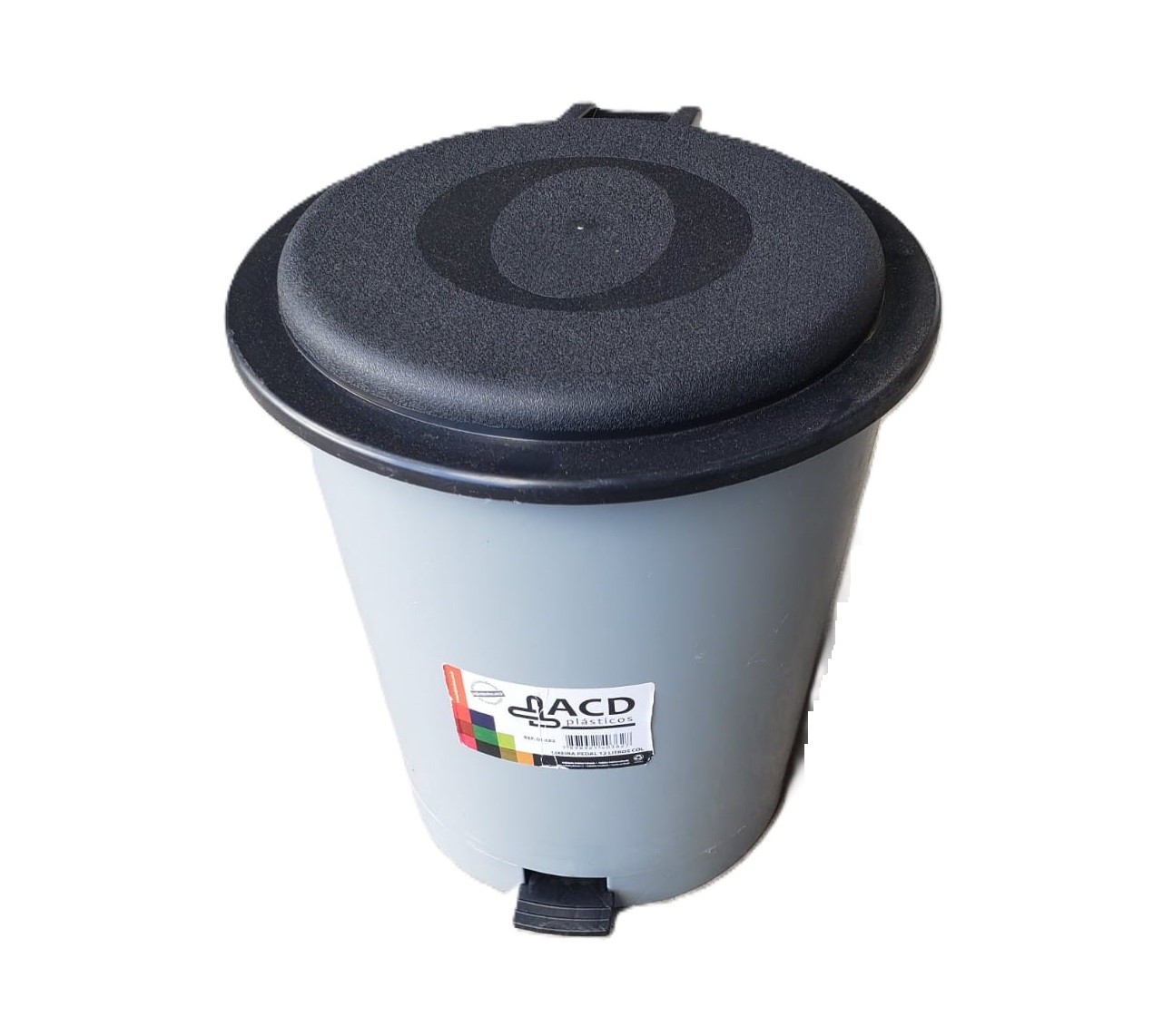 LIXEIRA COM PEDAL ACD 12LTS PLASTICA