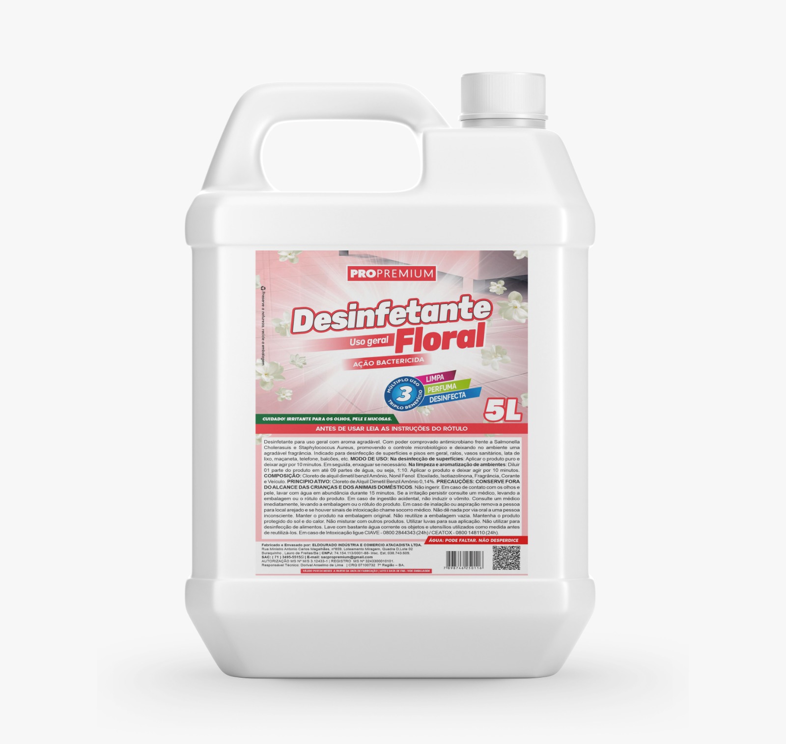 DESINF. P. USO FLORAL 5L PROPREMIUM