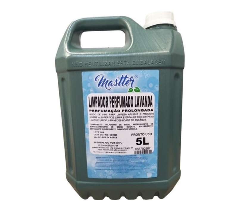 LIMPADOR PERFUMADO 5LT CAPIM LIMAO MASTE