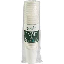 COPO DE PAPEL BIO 180ML C/50 BRANCO